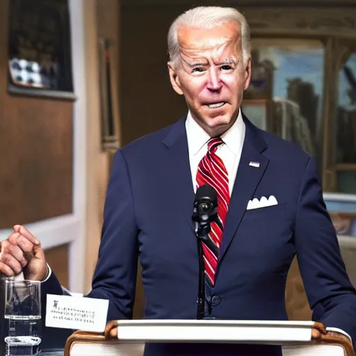 Prompt: joe biden addicted to steroids