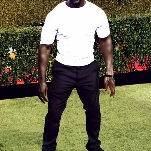 Image similar to kevin hart, 7 foot tall, ultra realistic, full length shot,