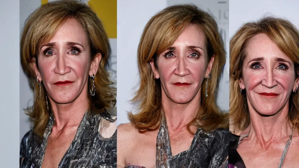 Image similar to greasepunk lengthy detailed portrait of felicity huffman at age 1 0 5