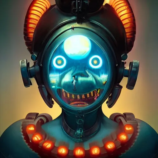 Prompt: Lofi BioShock BioPunk portrait Pixar style by Tristan Eaton Stanley Artgerm and Tom Bagshaw