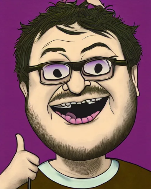 Image similar to justin roiland artwork of danny devito