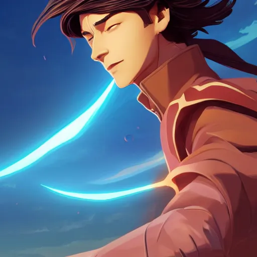 Image similar to kaladin stormblessed from the stormlight archive. clean cel shaded vector art. shutterstock. behance hd by lois van baarle, artgerm, helen huang, by makoto shinkai and ilya kuvshinov, rossdraws, illustration, art by ilya kuvshinov