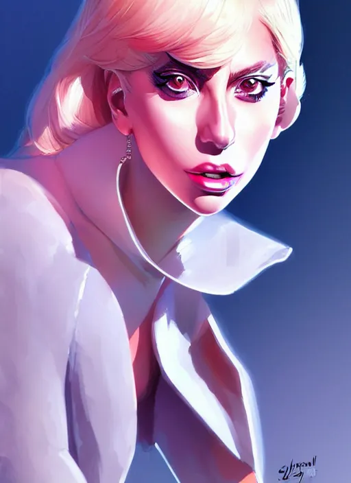 Prompt: lady gaga, portrait shinkai makoto studio ghibli studio key hideaki anno sakimichan stanley artgerm lau rossdraws james jean marc simonetti elegant highly detailed digital painting artstation pixiv