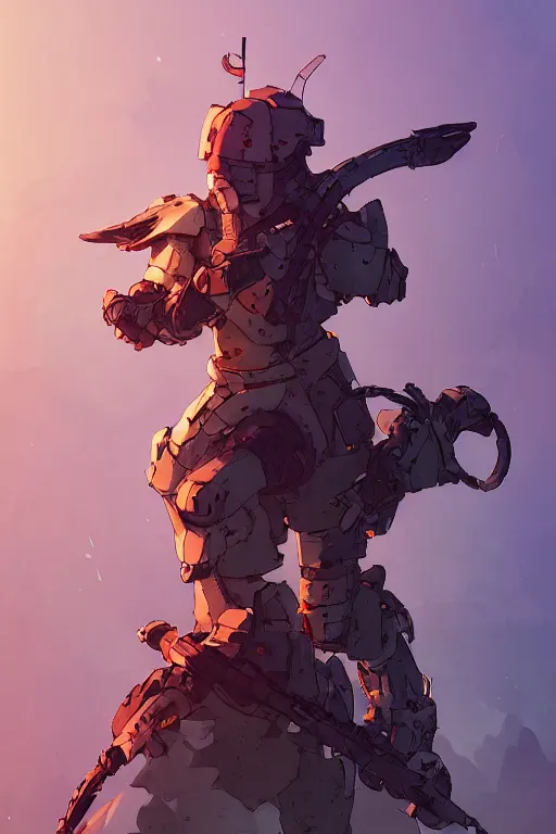 Image similar to combination suit armor aloy horizon forbidden west horizon zero dawn robot ninja mask helmet backpack tribal, art gta 5 comics, official fanart behance hd artstation by jesper ejsing, by rhads, makoto shinkai and lois van baarle, ilya kuvshinov, ossdraws radiating a glowing aura cgi rtx 2 0 2 2