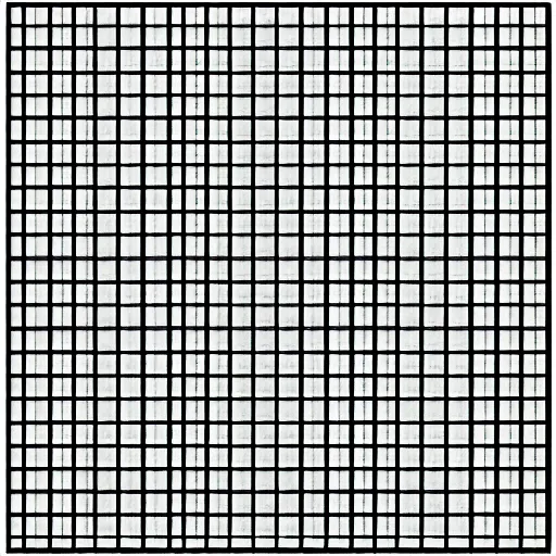 Prompt: a 20x20 black and white grid