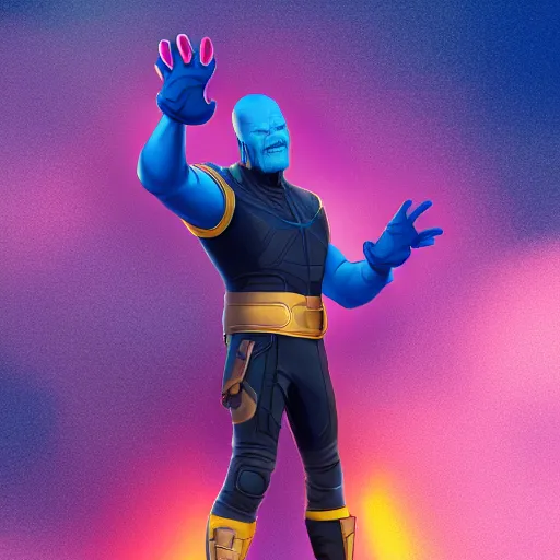 Prompt: Mickey with Thanos outfit and the infinity glove, full body portrait, cinematic, digital art, trending on artstation, illustration