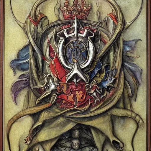 Image similar to coat of arms by brian froud