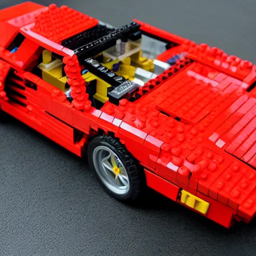 Image similar to red ferrari testarossa lego set