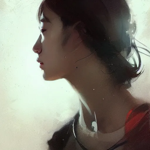 Prompt: “ portrait of hoyeon jung by greg rutkowski, young, attractive, highly detailed portrait, scifi, digital painting, artstation, concept art, smooth, sharp foccus ilustration, artstation hq ”