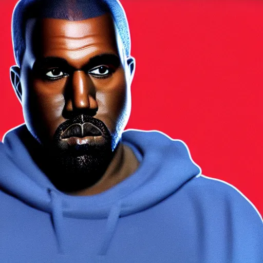 Image similar to a realistic render of Kanye West in Neon Genesis Evangelion, high quality render, 4k, concept art