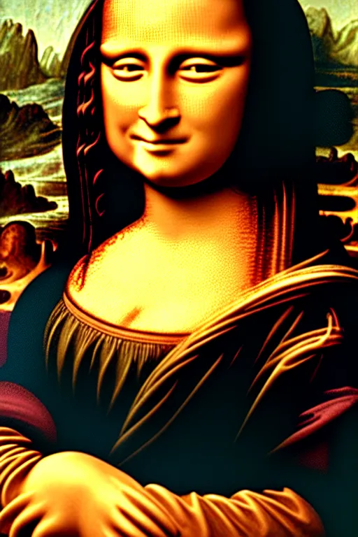 Image similar to collectable action figure mona lisa collectable toy action figure