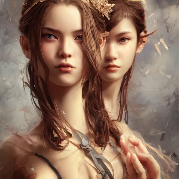 Image similar to a masterpiece ultrarealistic ultradetailed portrait of a very beautiful ninja girl, baroque renaissance. medium shot, intricate, elegant, by stanley artgerm lau, wlop, rossdraws, james jean, andrei riabovitchev, marc simonetti, light by julie bell, ismail inceoglu, porcelain skin. global illumination. vfx