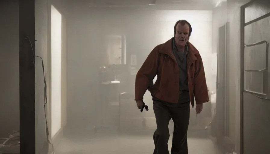 Image similar to Randle McMurphy played by Jack Nicholson in The Avengers (2012), cinematic lighting, cinematography