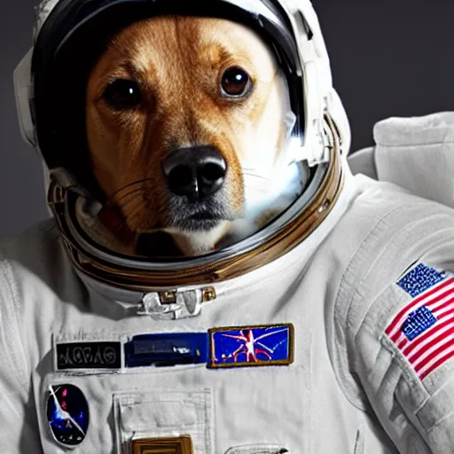 Prompt: astronaut dog, HD photography