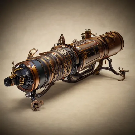 Image similar to steampunk clockwork flying airship Canon DSLR 35mm 8k product photo