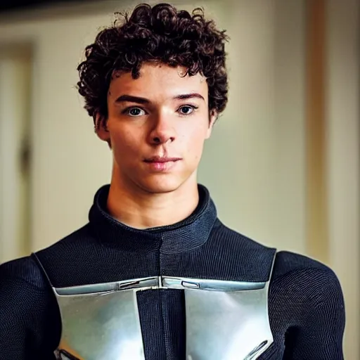 Prompt: “a realistic detailed photo of a guy who is an attractive humanoid who is half robot and half humanoid, who is a male android, Lando Norris, shiny skin, posing like a statue, blank stare”