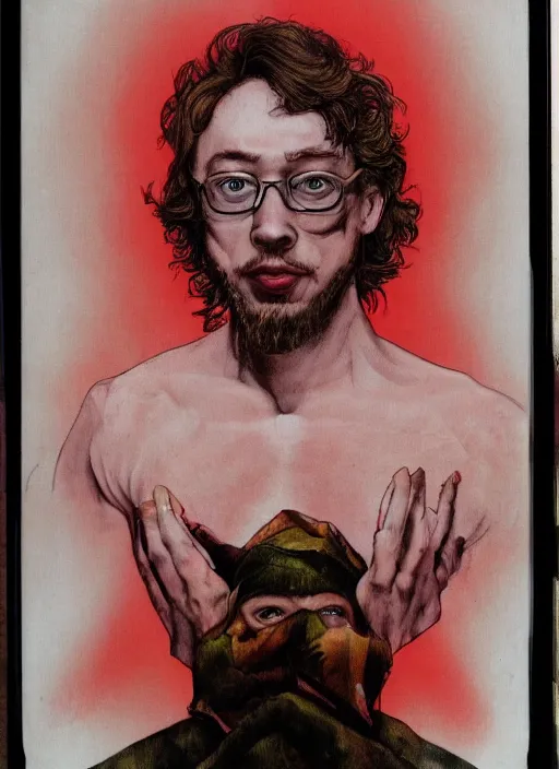 Prompt: Sam Hyde by M. W. Kaluta, rule of thirds, sigma, beautiful, smooth