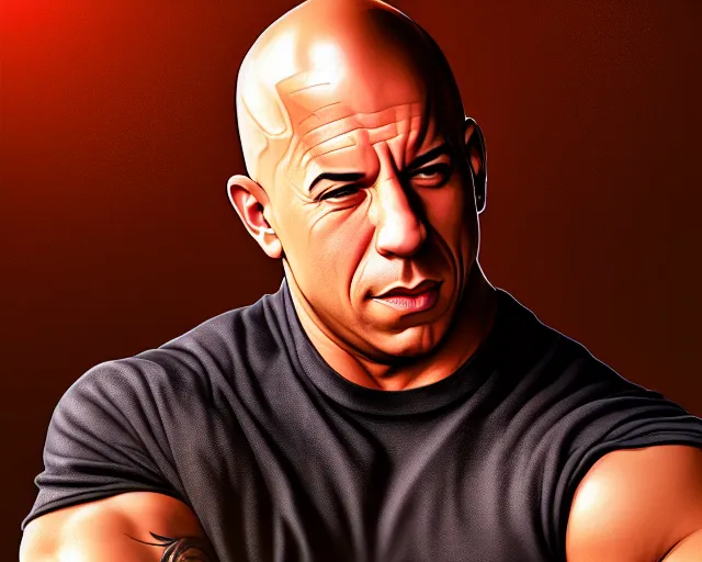 Image similar to a barrel of vin diesel. art by artgerm. highly detailed 8 k. intricate. lifelike. soft light. nikon d 8 5 0.