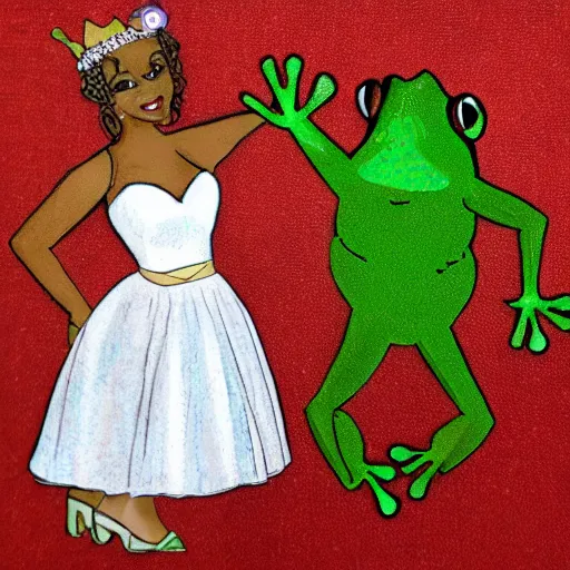 Image similar to frog goes to prom