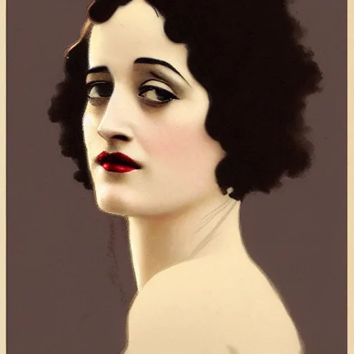 Image similar to portrait en buste flapper girl eva green, vesper lynd, vannessa ives, traditional corsican, intricate, highly detailed, artstation, illustration, jurgens, rutkowski, bouguereau, roaring 20s, 1920s-H 832