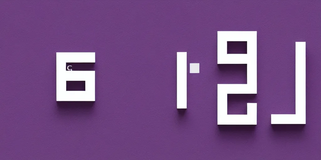 Prompt: blocky square white chinese font writing on a lavender background, geometric type, bold face type, display font, chinese, japanese, korean typography, chinese, chinese text, futuristic, rave, graphic design, high fashion, gucci, prada, balenciaga