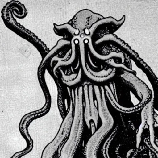 Prompt: a photograph of cthulhu as a japanese mascot, filmic, cinematographic
