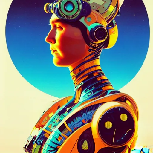 Image similar to high quality high detail portrait of a super diesel punk in an alien world, tristan eaton, victo ngai, artgerm, rhads, ross draws, hyperrealism, intricate detailed, alphonse mucha, 8 k, sci - fi, pastel colors, artstation,