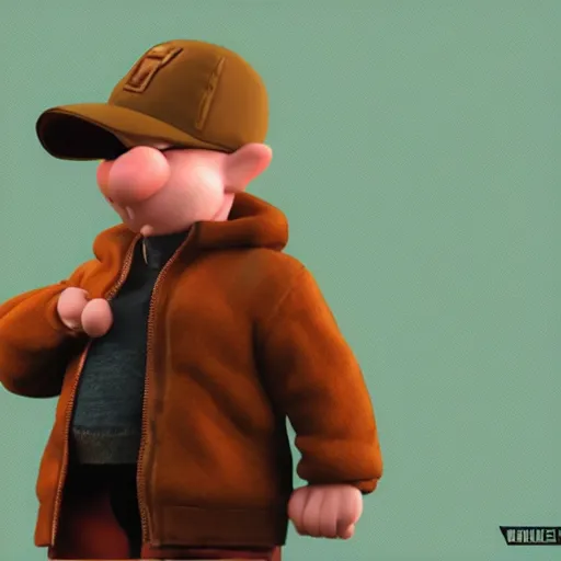 Image similar to Elmer Fudd from Loony Tunes in Doom, rip and tear, video game, trending on ArtStation, 4k, high definition