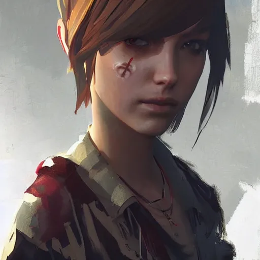 Prompt: 💀🤖, style game life is strange of square enix, trending on artstation, painted by greg rutkowski, render with game the last of us parte ii details