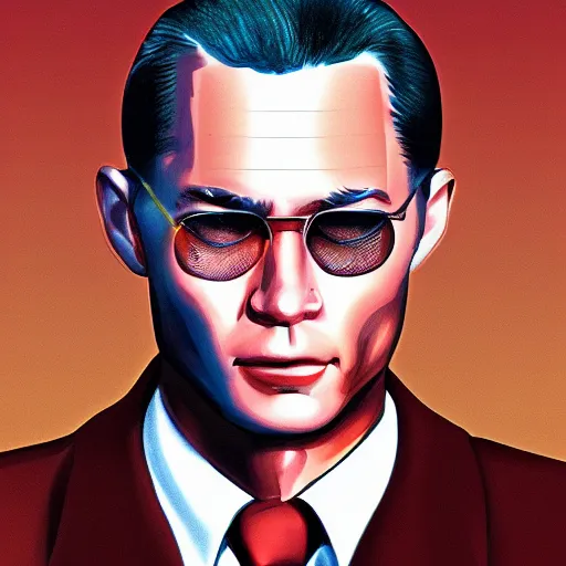 Image similar to forrest gump as a matrix agent, hyper realistic, digital art