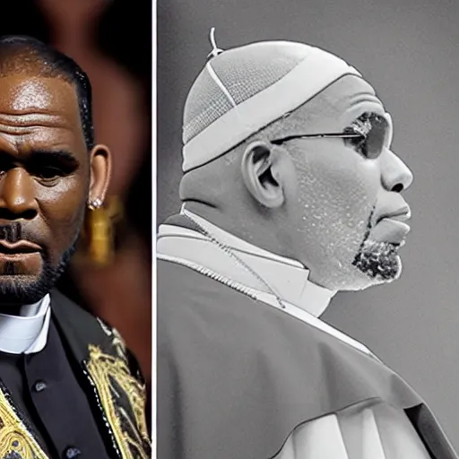 Prompt: r kelly as the pope