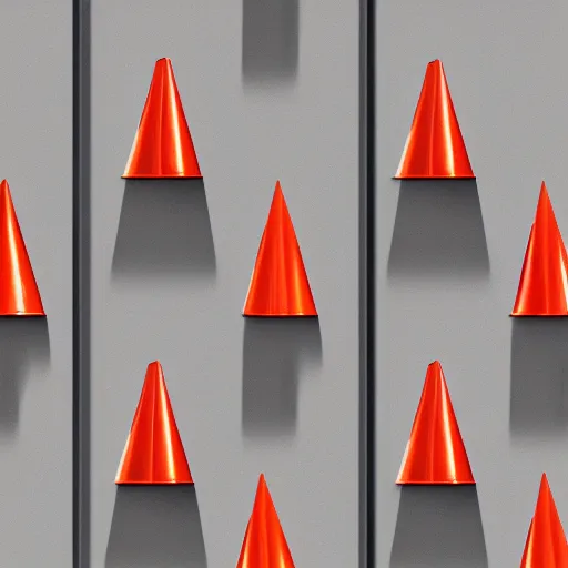 Image similar to Steel texture of traffic cones, white background