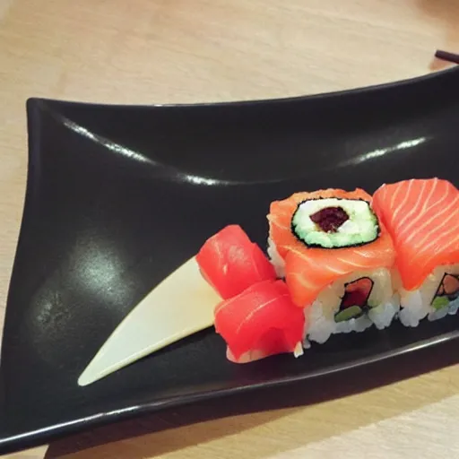 Prompt: sushi spaceship