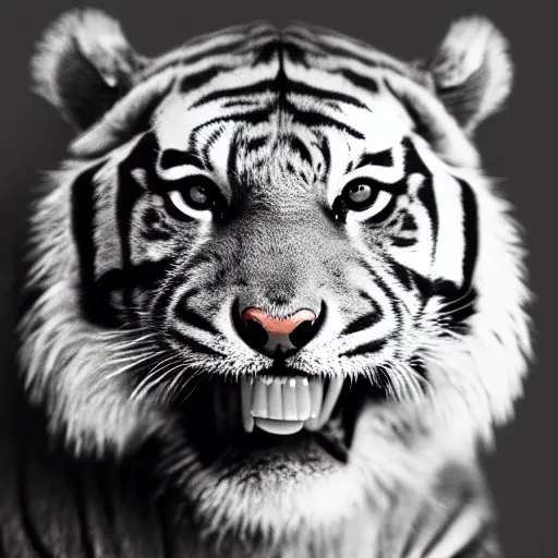 Image similar to an anthropomorphic tiger,