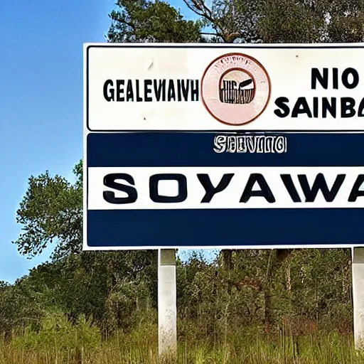 Image similar to no savannah, georgia sign on highway