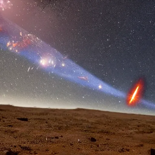 Image similar to meteor crashing into earth