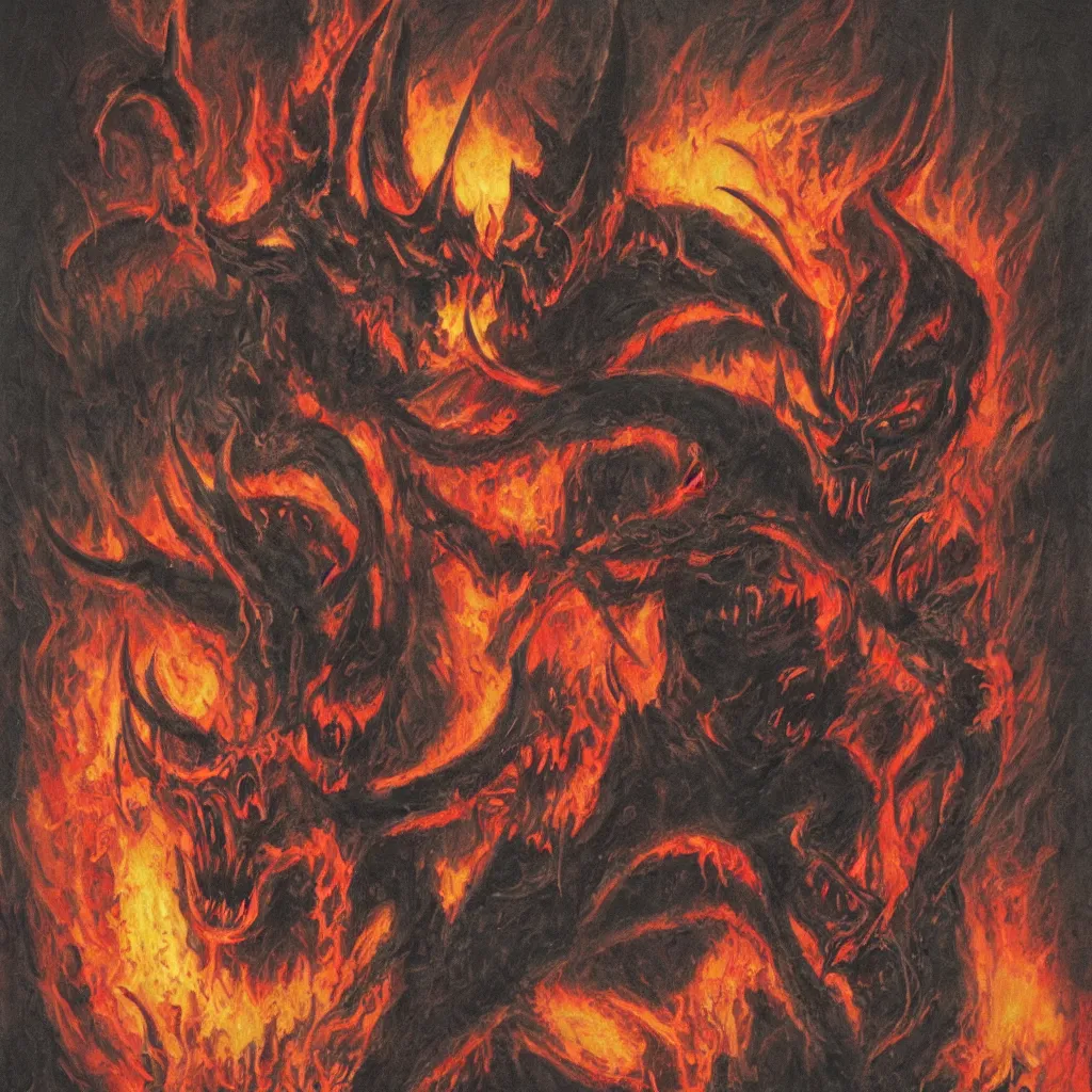 Image similar to hellish demon