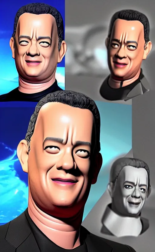 Image similar to Tom Hanks as a character in the game League of Legends, with a background based on the game League of Legends, detailed face, old 3d graphics