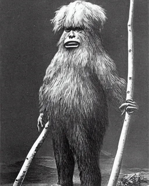 Image similar to 1870s sasquatch