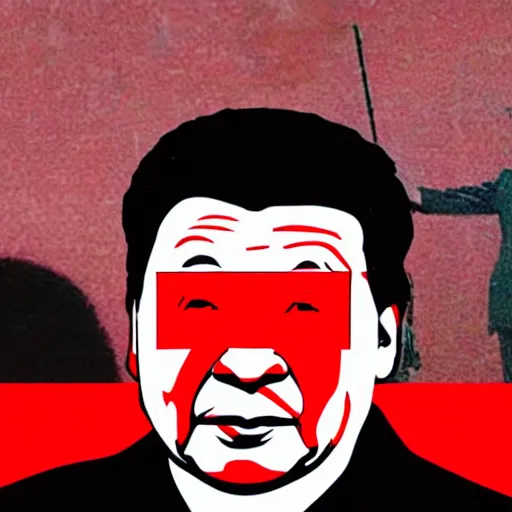 Prompt: roger waters sieg heil to xi jinping