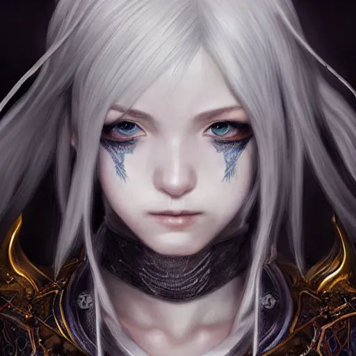Prompt: hyperrealistic photorealistic render with very extreme intricate details, of zero from drakengard 3 by ross draws in the style of arcane, digital game - art by ross tran, movie composition by sana takeda, cinematic lighting by greg rutkowski