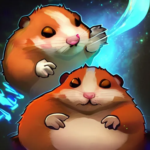 Image similar to pudge hamster. dota 2