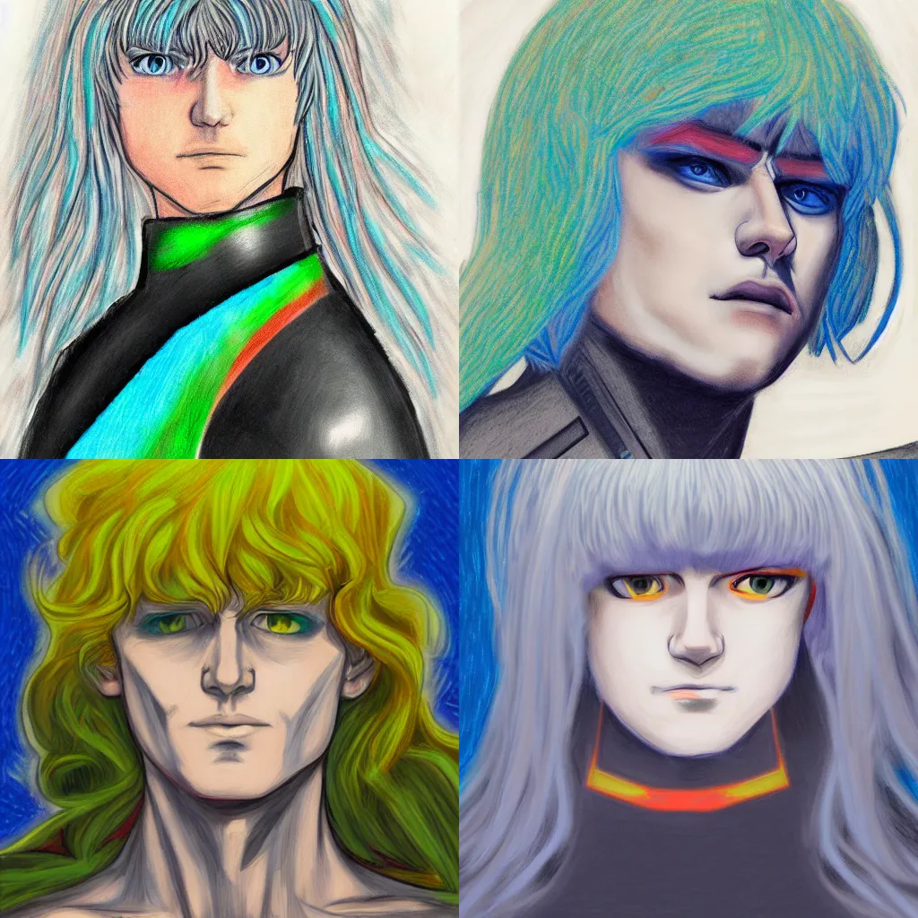 Prompt: oil pastel portrait of Griffith, digital art, 8k, trending on artstation, masterpiece