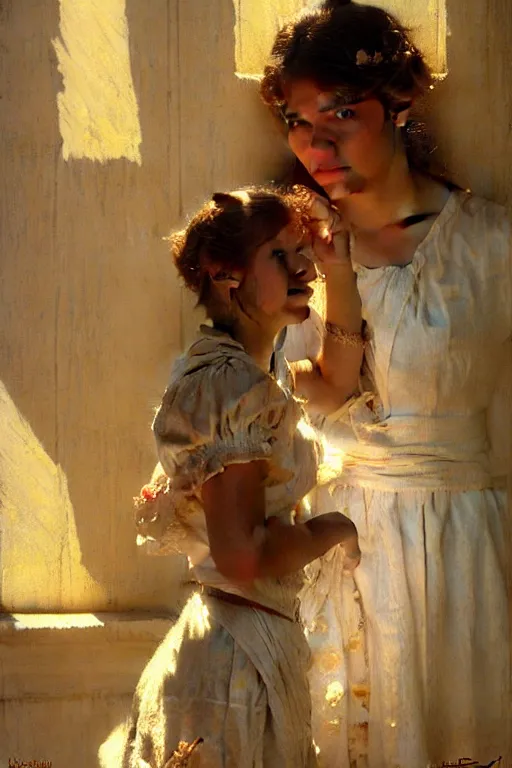 Image similar to milk maid, highly detailed painting by gaston bussiere, craig mullins, j. c. leyendecker 8 k