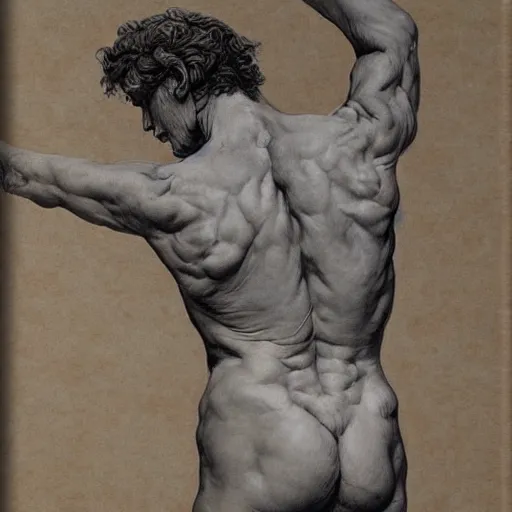 Image similar to Jacques-Louis David anatomy study