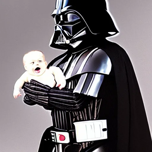 Image similar to photograph of Darth Vader as a baby