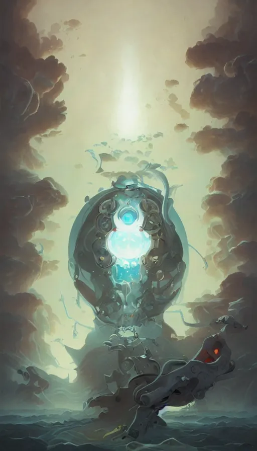 Image similar to techno artwork, by peter mohrbacher