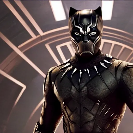 Image similar to a still of Ryan Gosling as Black Panther in Avengers: Endgame (2019)