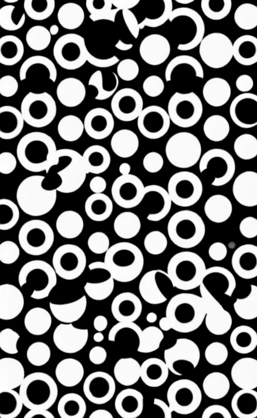 Prompt: kirby krackle dots, create a galaxy, black and white only, vector, wide angle shot, white background, vector art