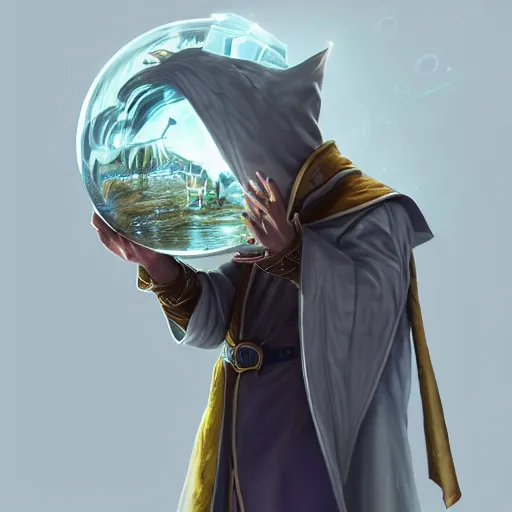 Image similar to Jordan Peterson dressed as a wizard, looking into a crystal ball, made by Stanley Artgerm Lau, WLOP, Rossdraws, ArtStation, CGSociety, concept art, cgsociety, octane render, trending on artstation, artstationHD, artstationHQ, unreal engine, 4k, 8k,